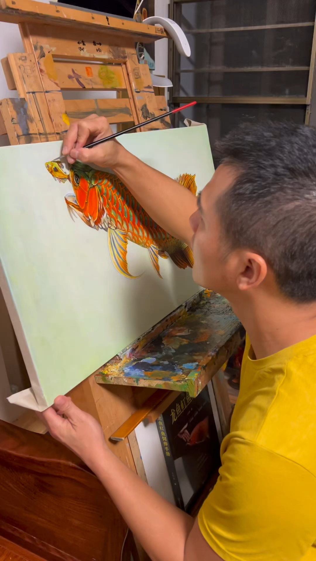 #龙鱼#这条小鱼我画了几天……认真对待每条鱼,哪怕你很渺小!