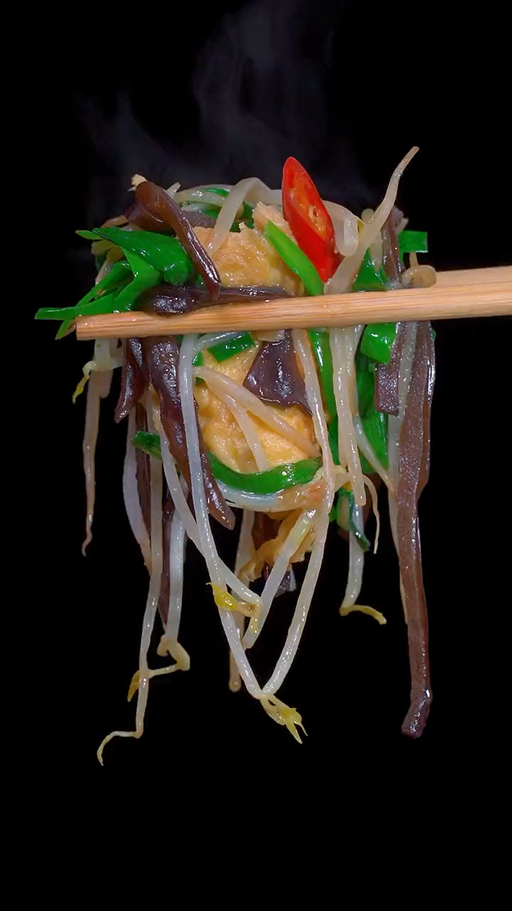 豆芽炒木耳太解馋了!