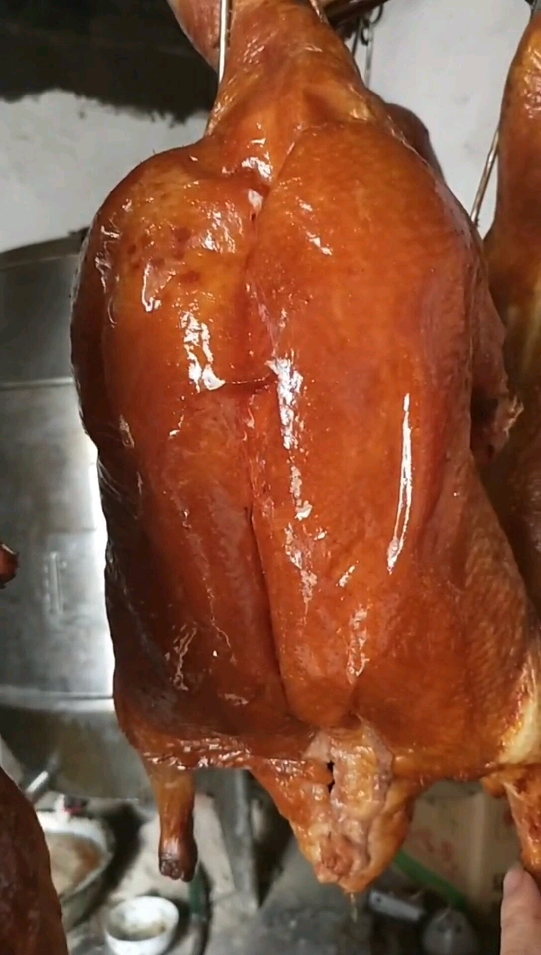 玻璃脆皮烧鸭#皮酥脆味咸香