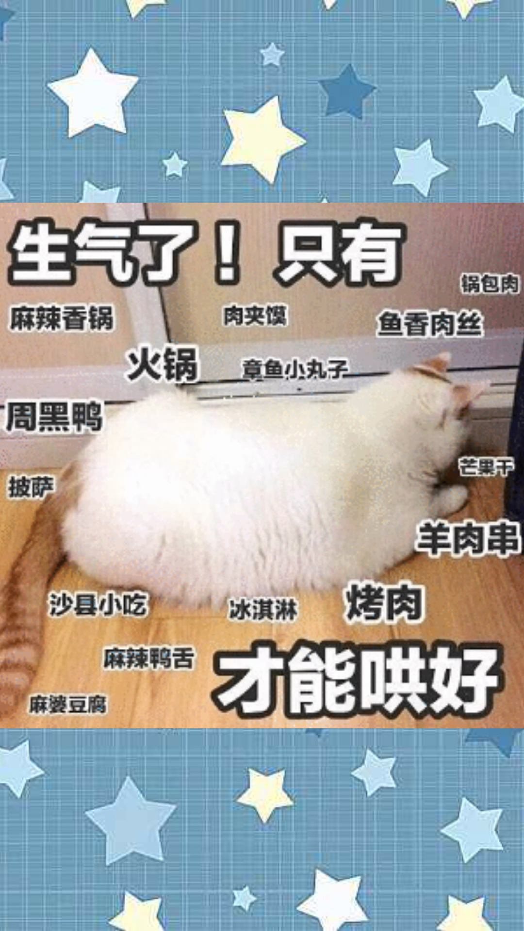 #表情包#愿大家的生活中充满了,炸鸡,烤肉,火锅,奶茶