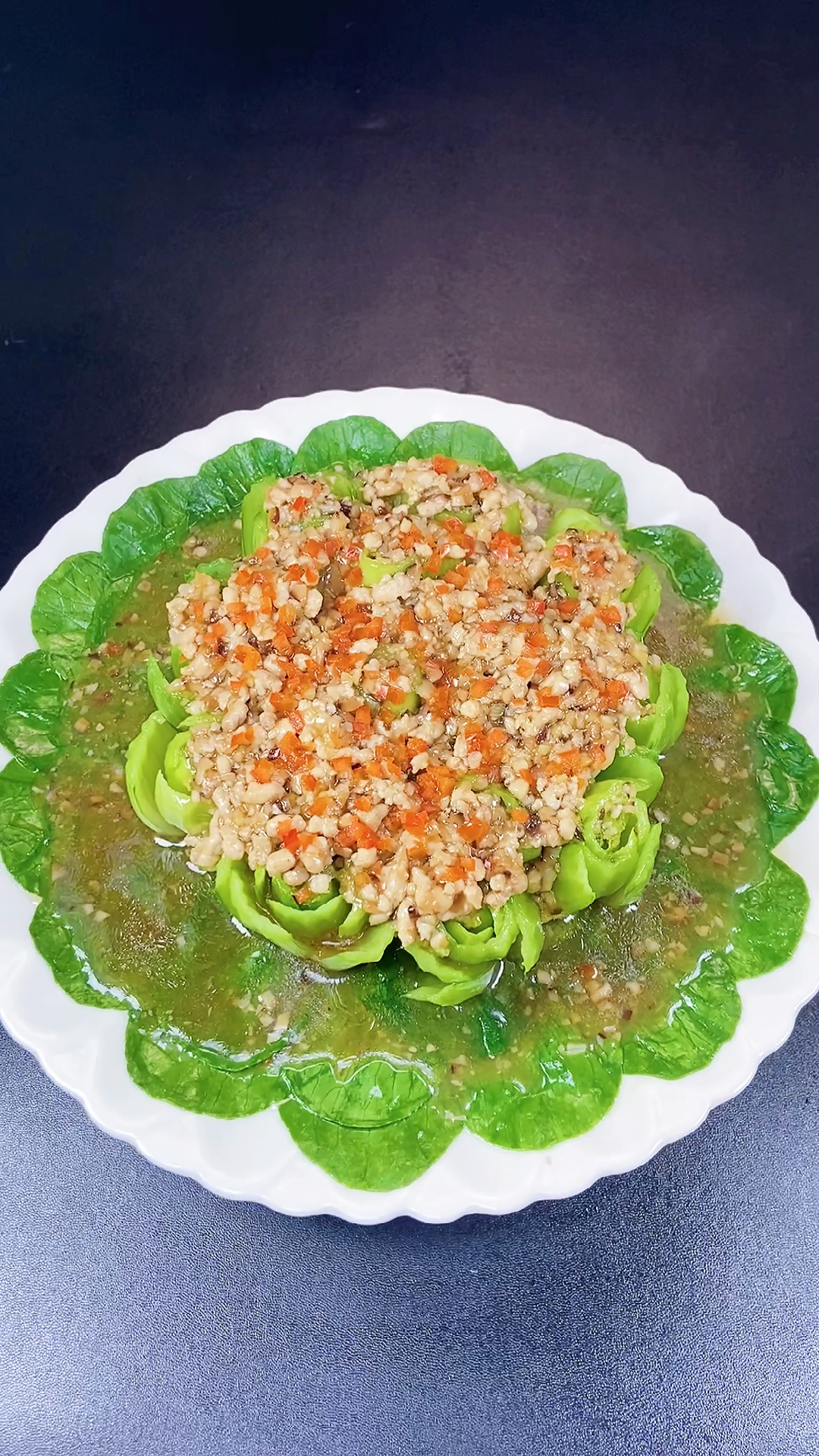 #爱美食爱生活#香菇青菜别再炒着吃了,像我这样做好看又好吃全家夸你是大厨