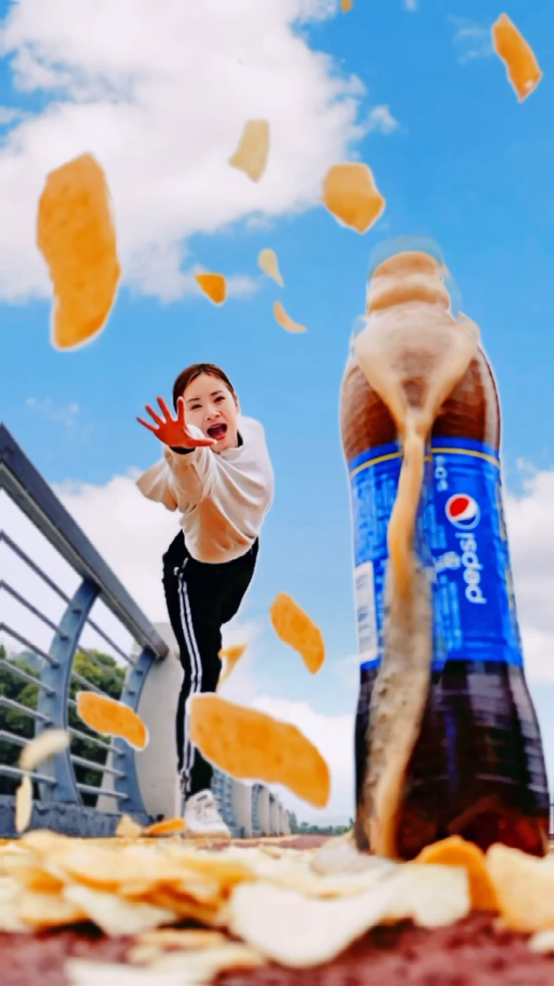 #手机摄影#一包薯片，一瓶可乐，也能拍出不一样的创意照片？实在太好看了