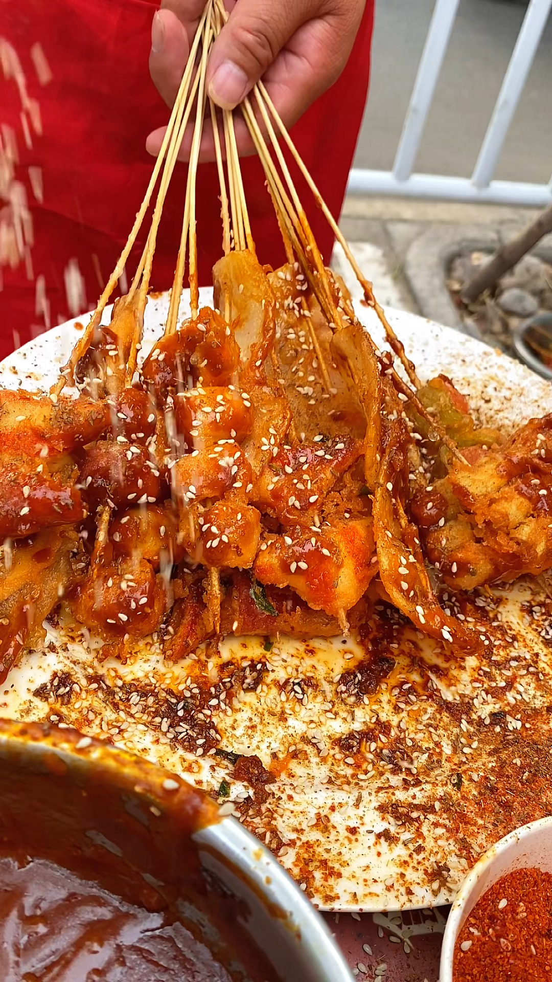 #炸串#油炸串串做法酱料#炸串#油炸串串#脆皮炸串#老式炸串#摆摊#美食