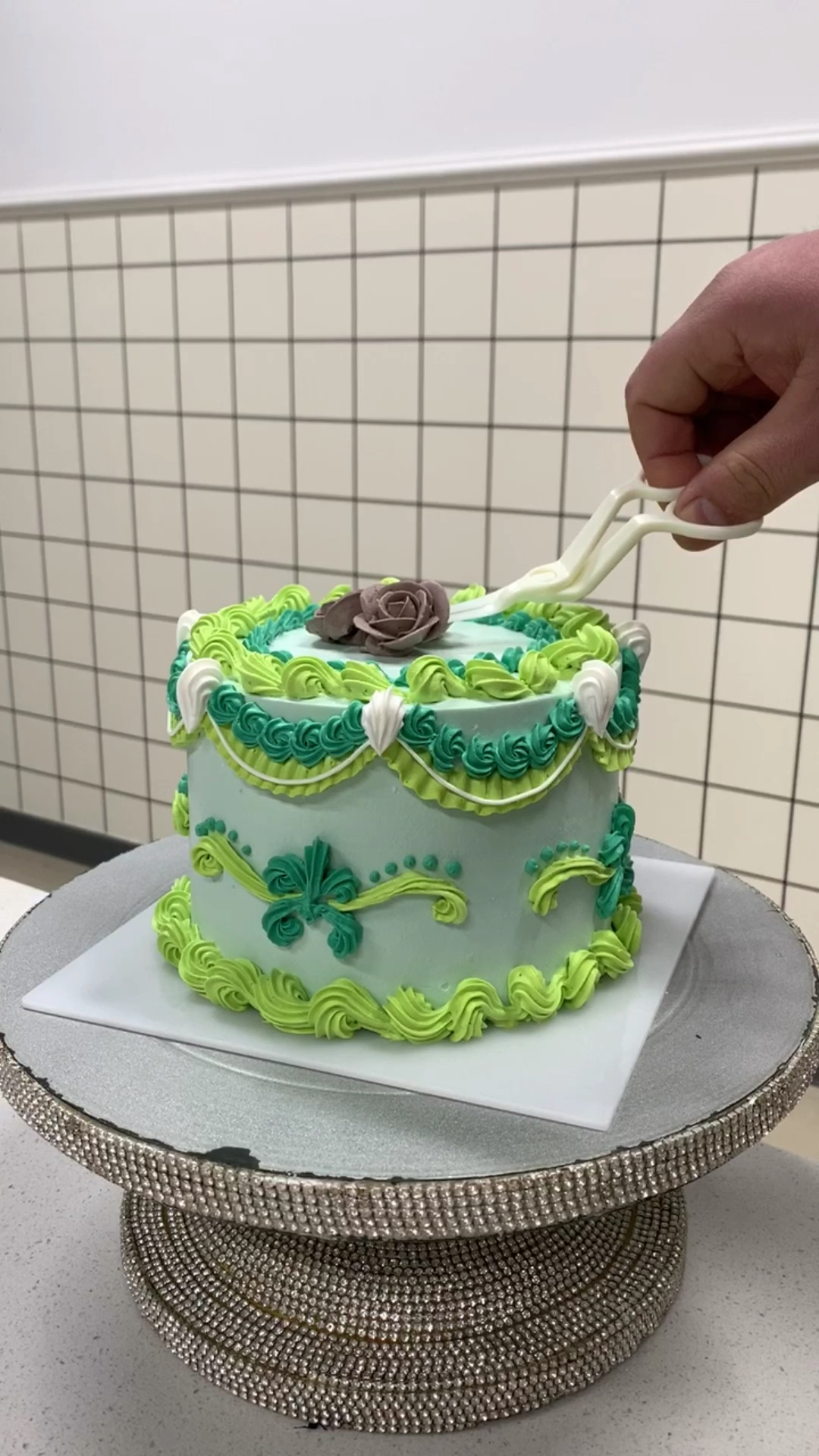 #郑州西点蛋糕教学#复古蛋糕制作教程2