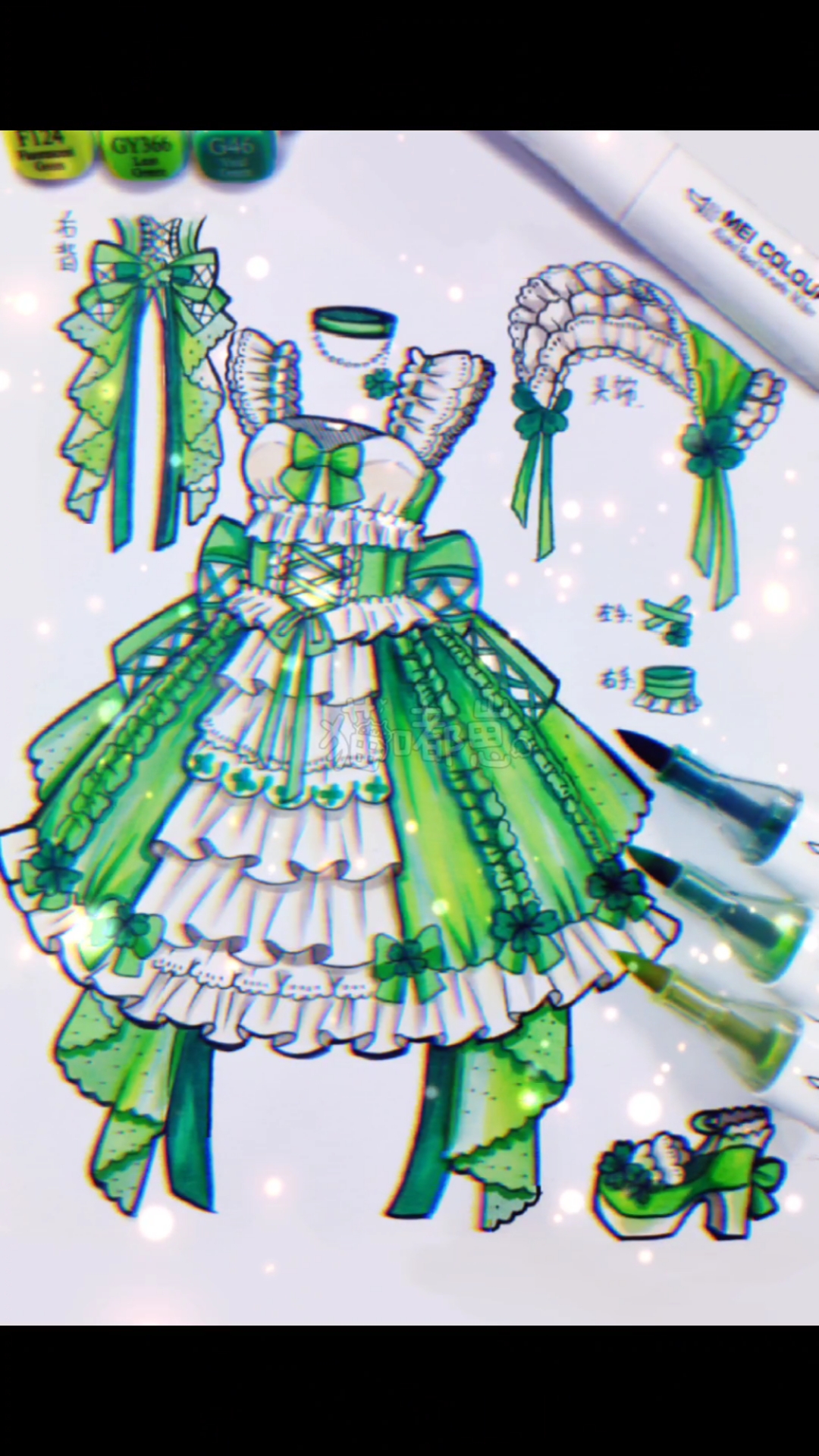 #画画原来如此简单#绿色,很清新呢