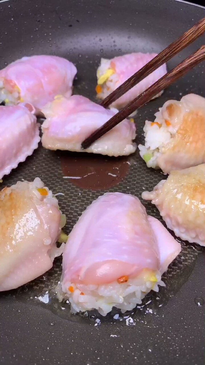 鸡翅包饭,大人孩子都爱吃