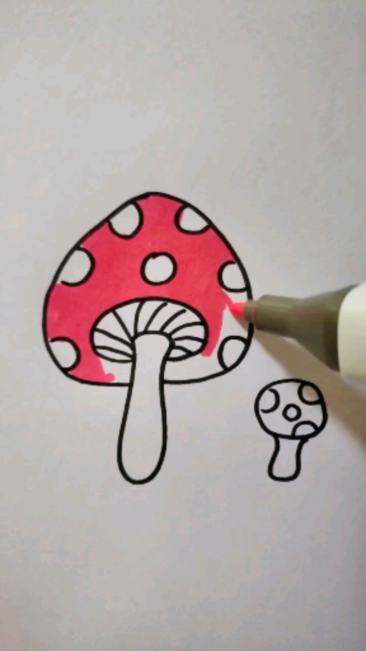 #简笔画#蘑菇