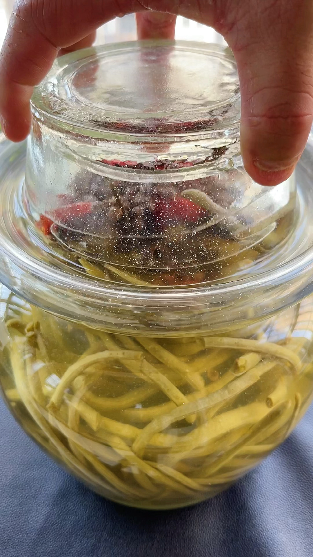 #美食#酸豆角的快速腌制方法