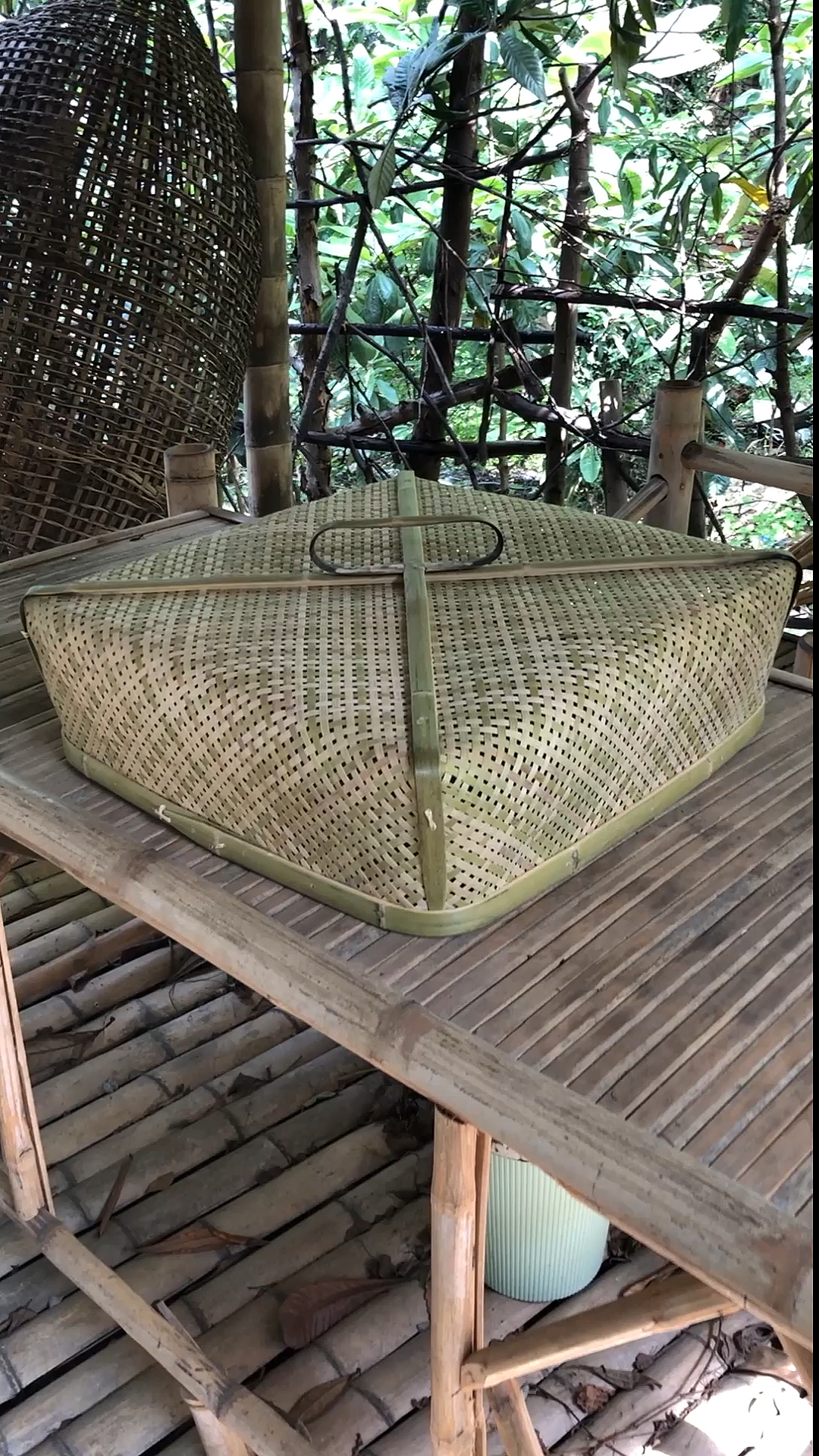 #竹编奇人匠心#自制竹编菜罩,你会支持手艺人吗?