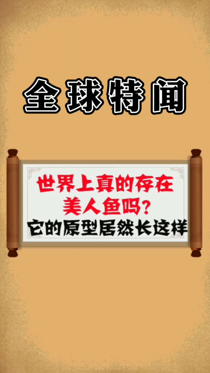 真的有美人鱼吗