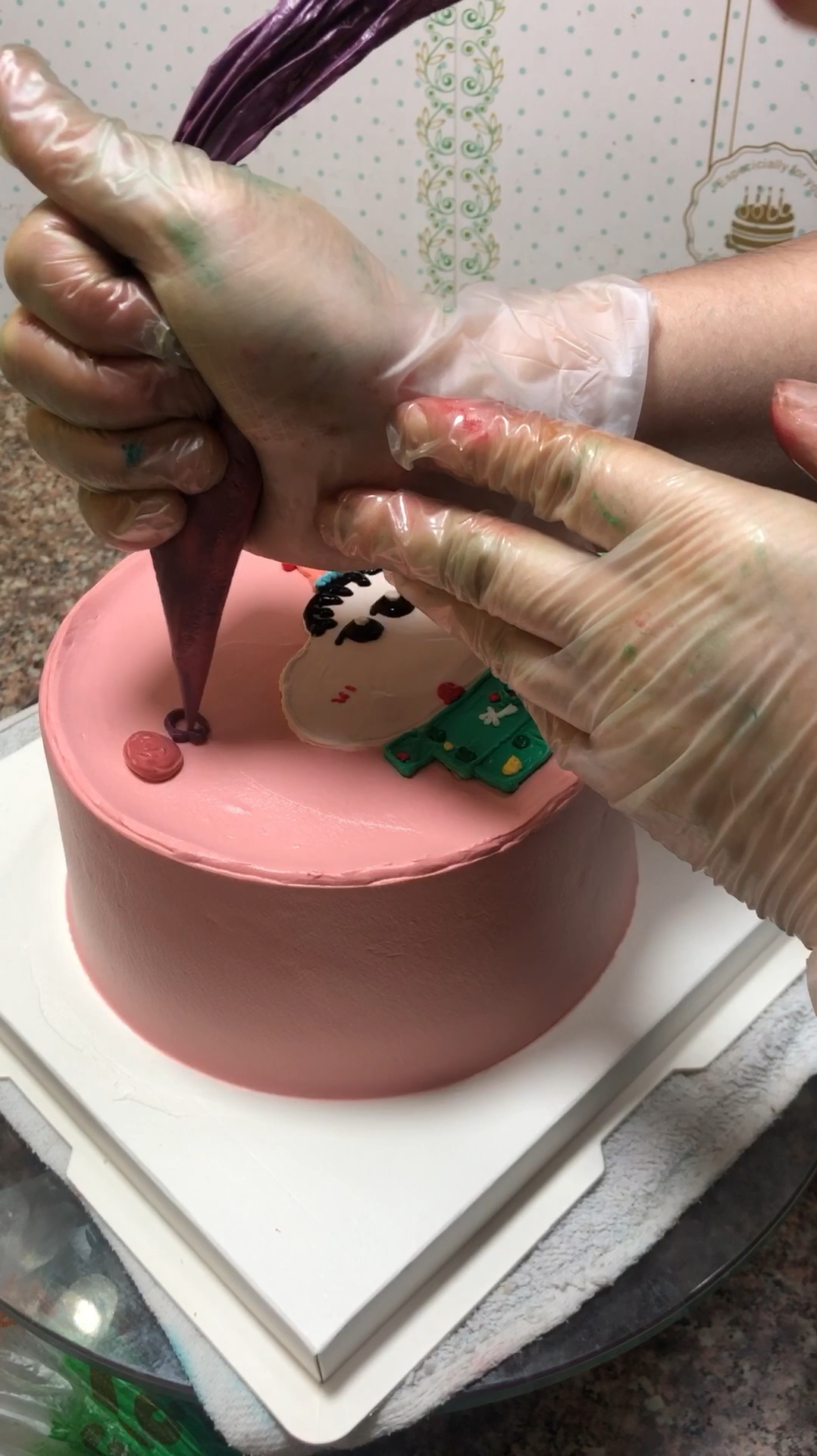#手绘蛋糕#蜡笔小新