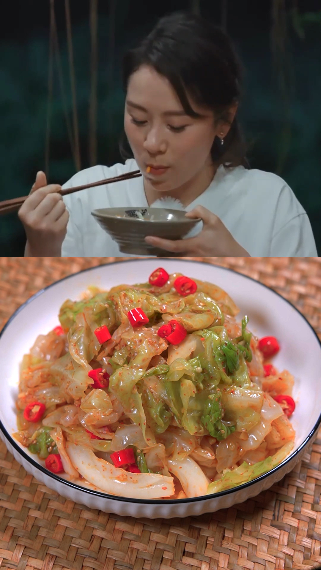 #在家做个拿手菜#夏天必备凉菜手撕包菜酸辣爽口特别开胃