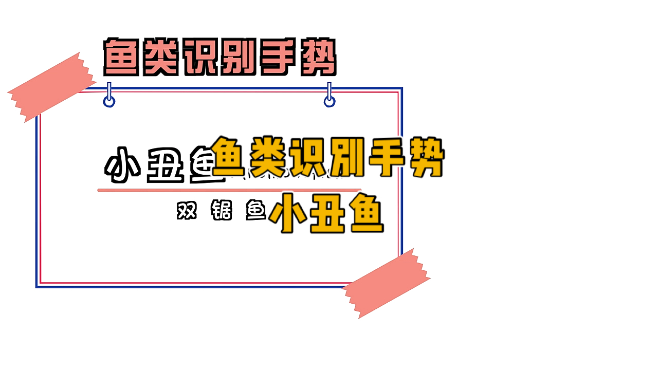 #鱼类识别手势#小丑鱼,奶凶奶凶的