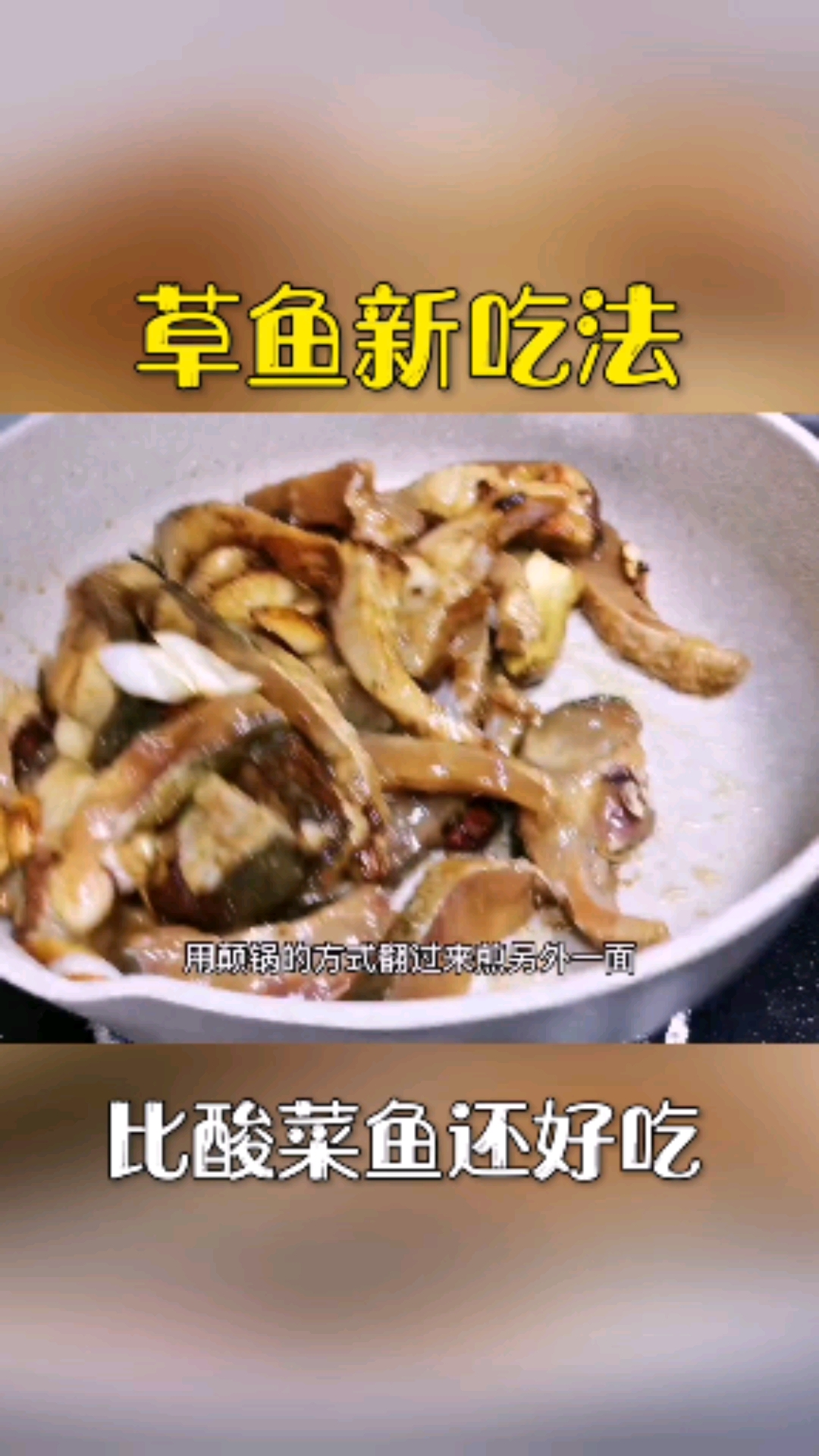 #草鱼#草鱼家常的做法,用料简单没腥味,肉质嫩滑,比酸菜鱼还好吃