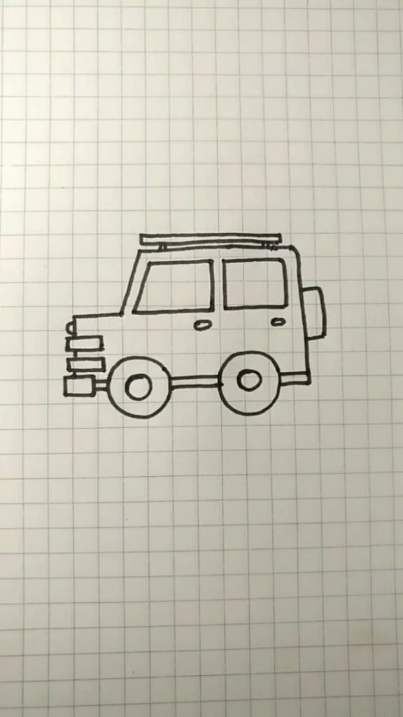 #简笔画#小汽车怎么画?