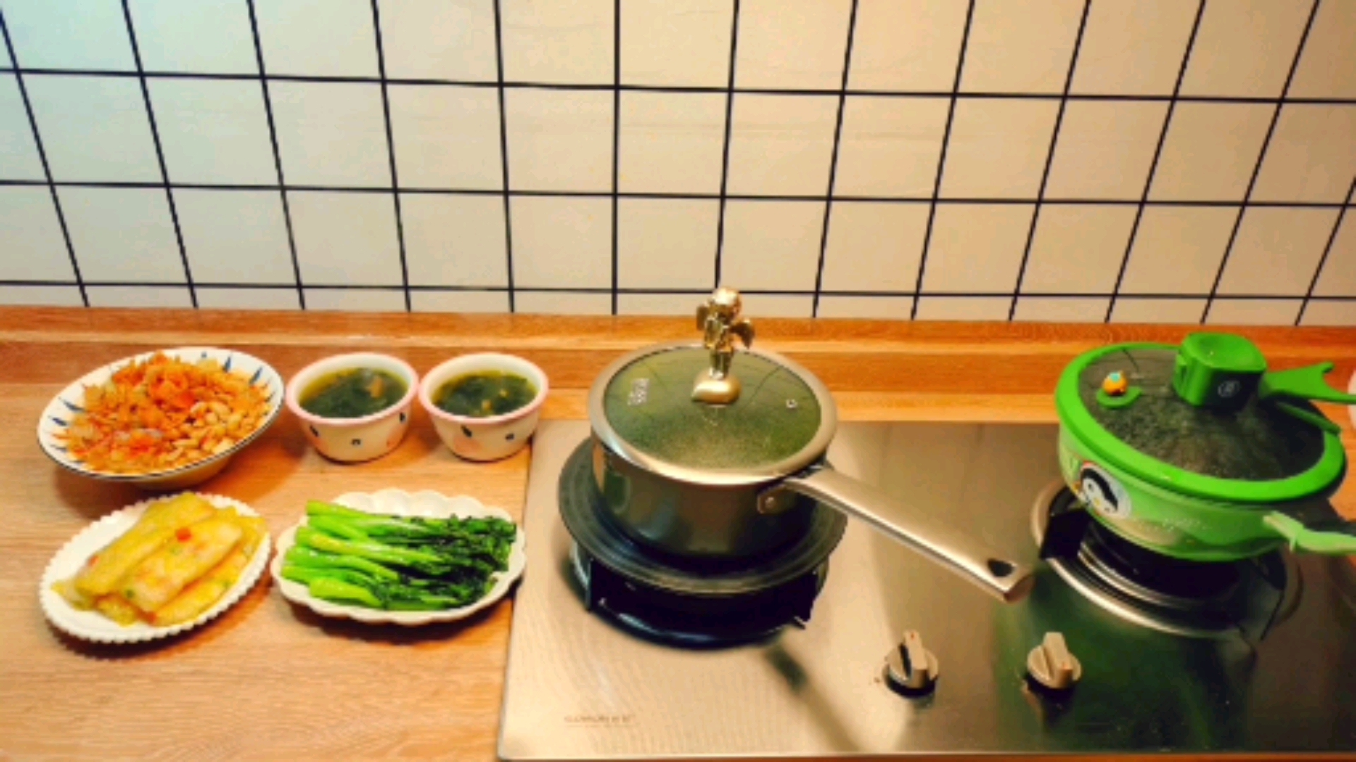 #美食#又是一顿朴实无华的暖心早餐|螺蛳粉,海带牛肉汤