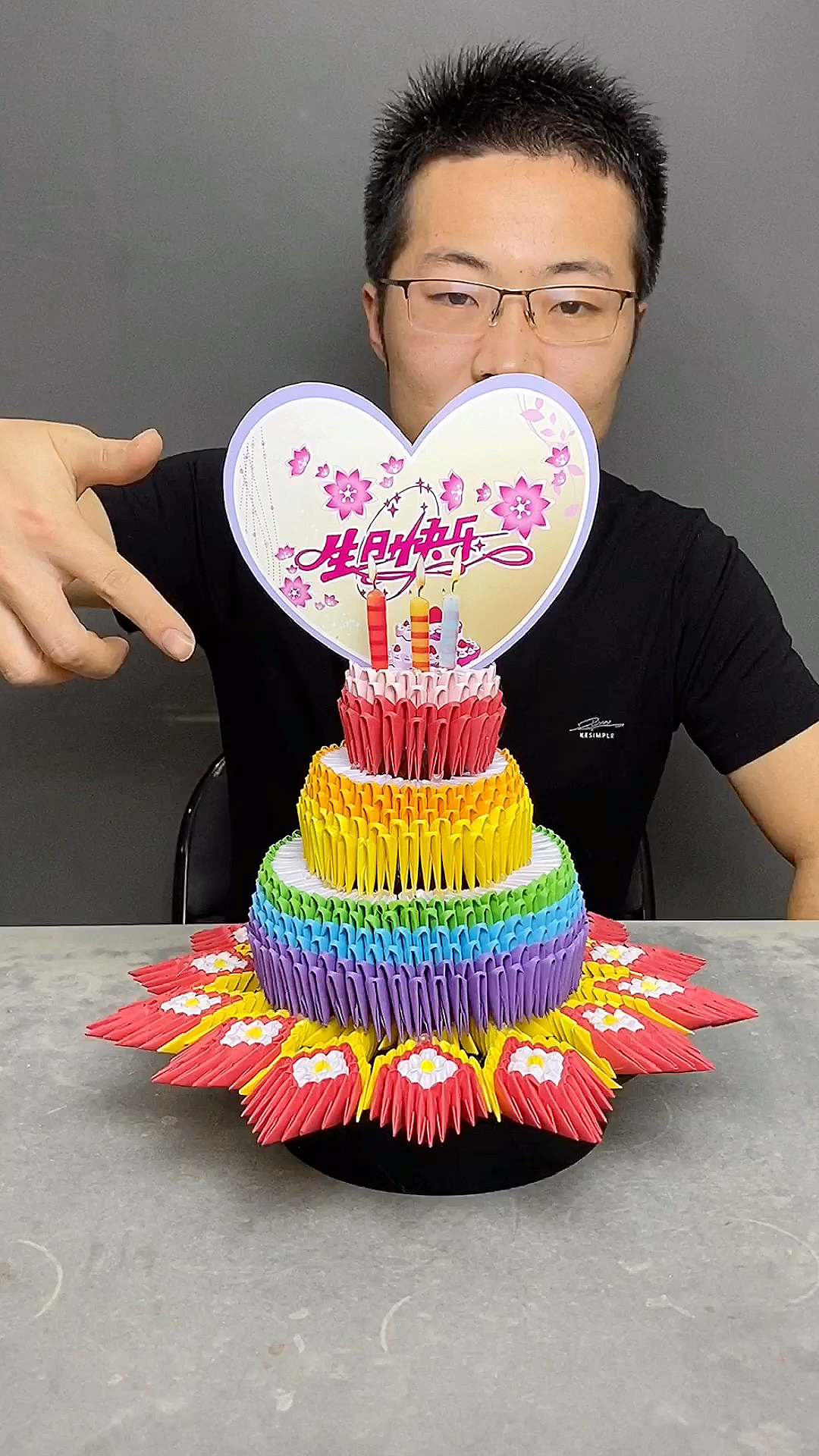#手工制作#以后生日再也不用买蛋糕了