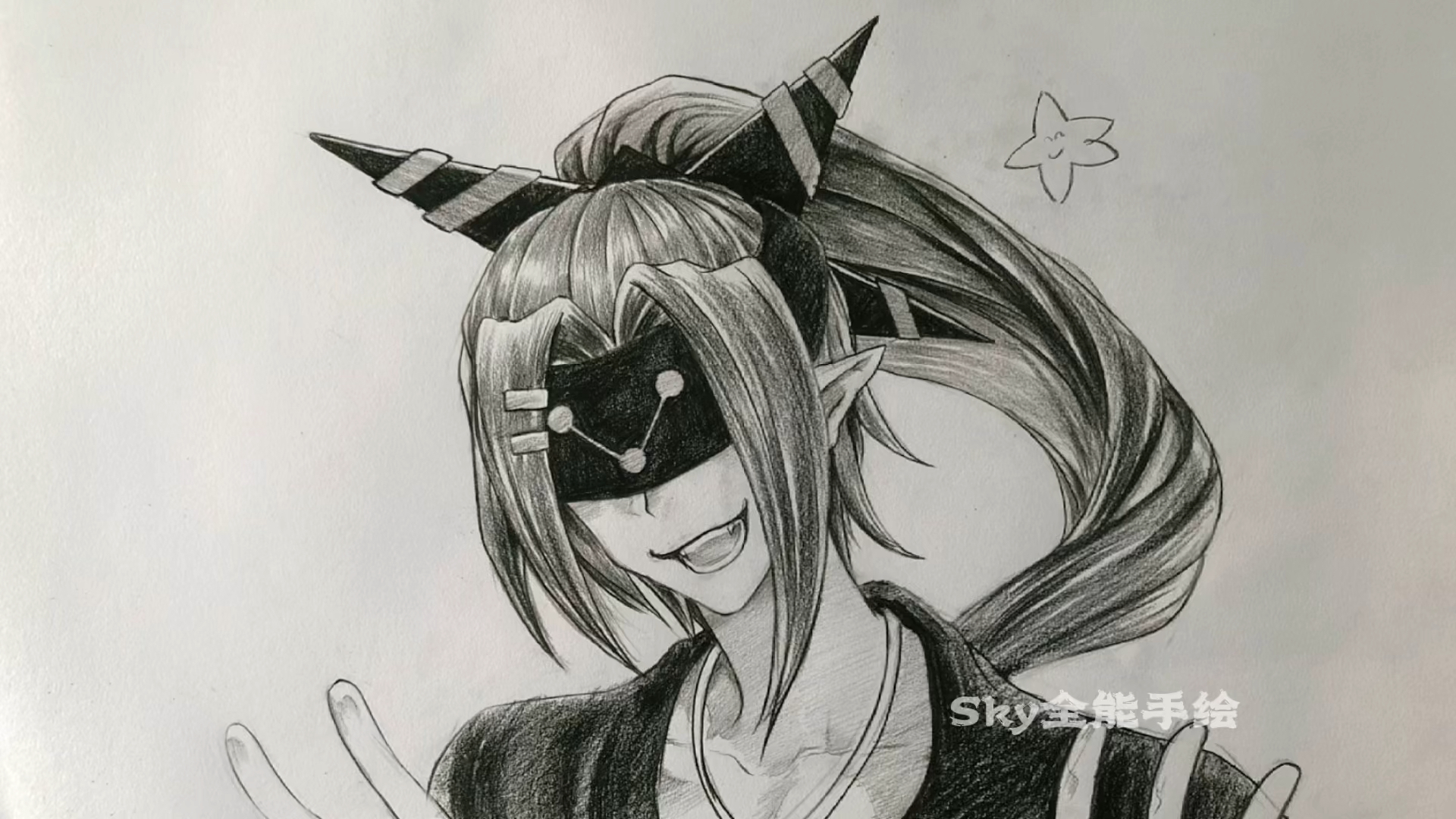 #画画原来如此简单#手绘凹凸世界动漫人物过程,凹凸粉应该都认识。