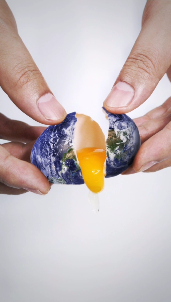 一枚鸡蛋拍创意照片