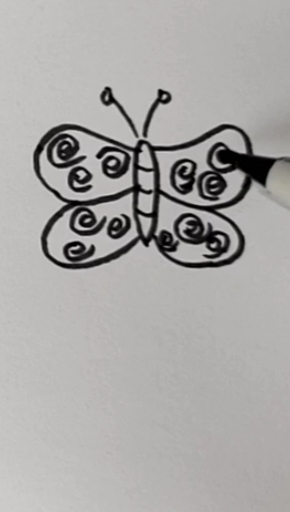 #简笔画#蝴蝶的三种画法