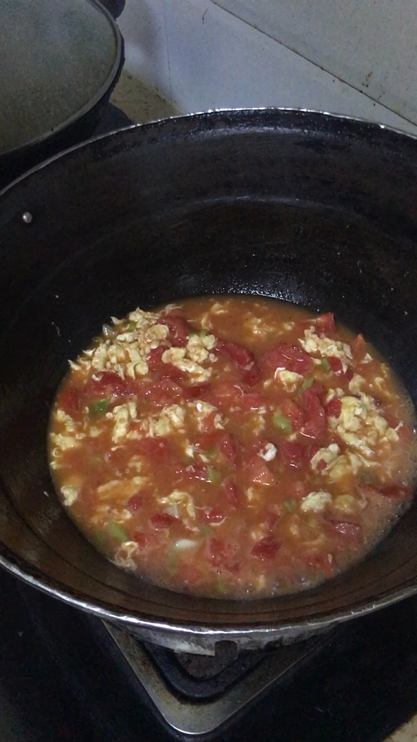 #风味人间#吃新疆拉条子的西红柿炒鸡蛋