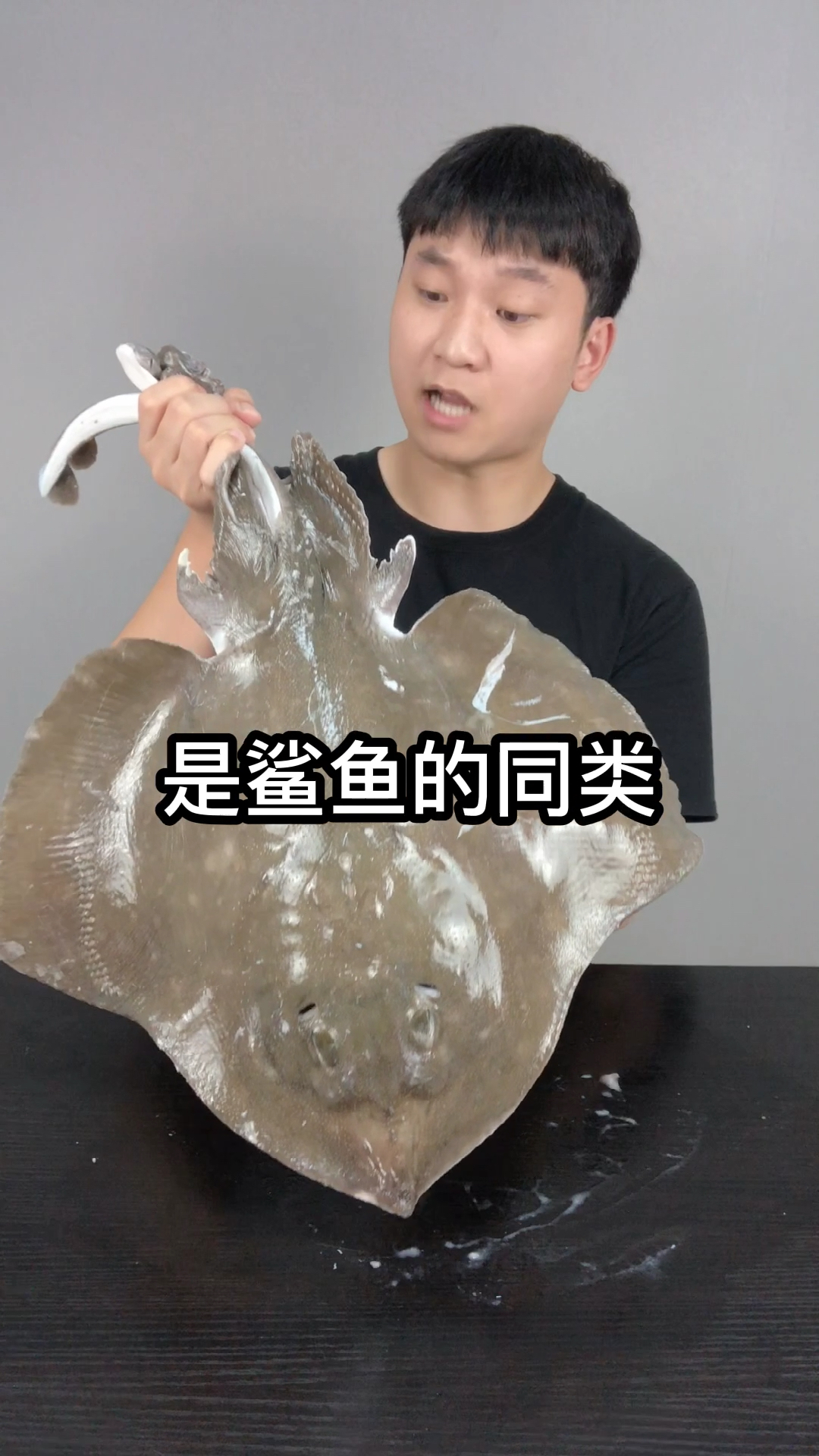 #美食#搞了条魔鬼鱼红烧一下