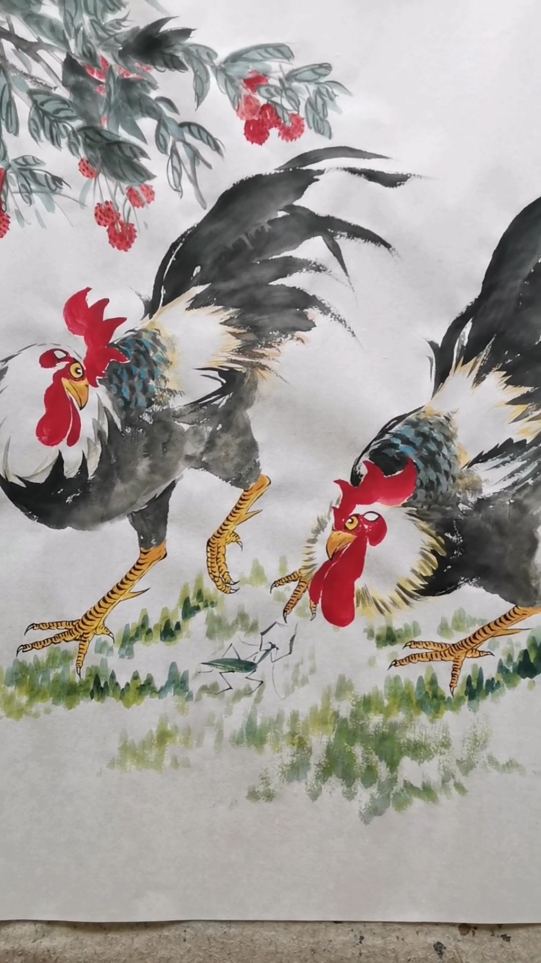 #中国画#王兴民国画公鸡:哇塞,这画绝了!欢迎提名,赐名!