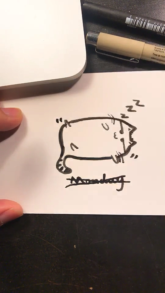 #吃蛋糕挑战#小喵简笔画～手帐简笔画～