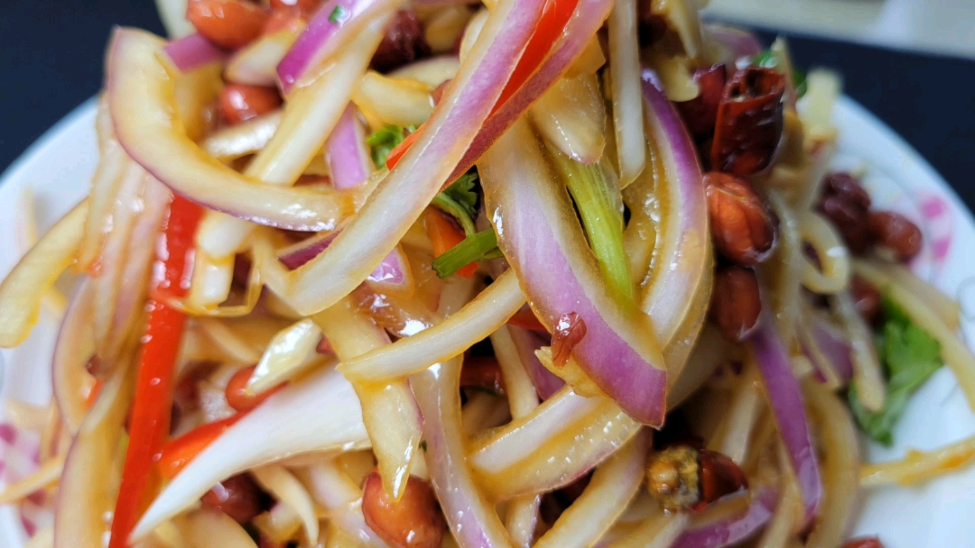 #自制美食#怪不得饭店的凉拌洋葱那么好吃,原来诀窍在这里,几分钟搞定