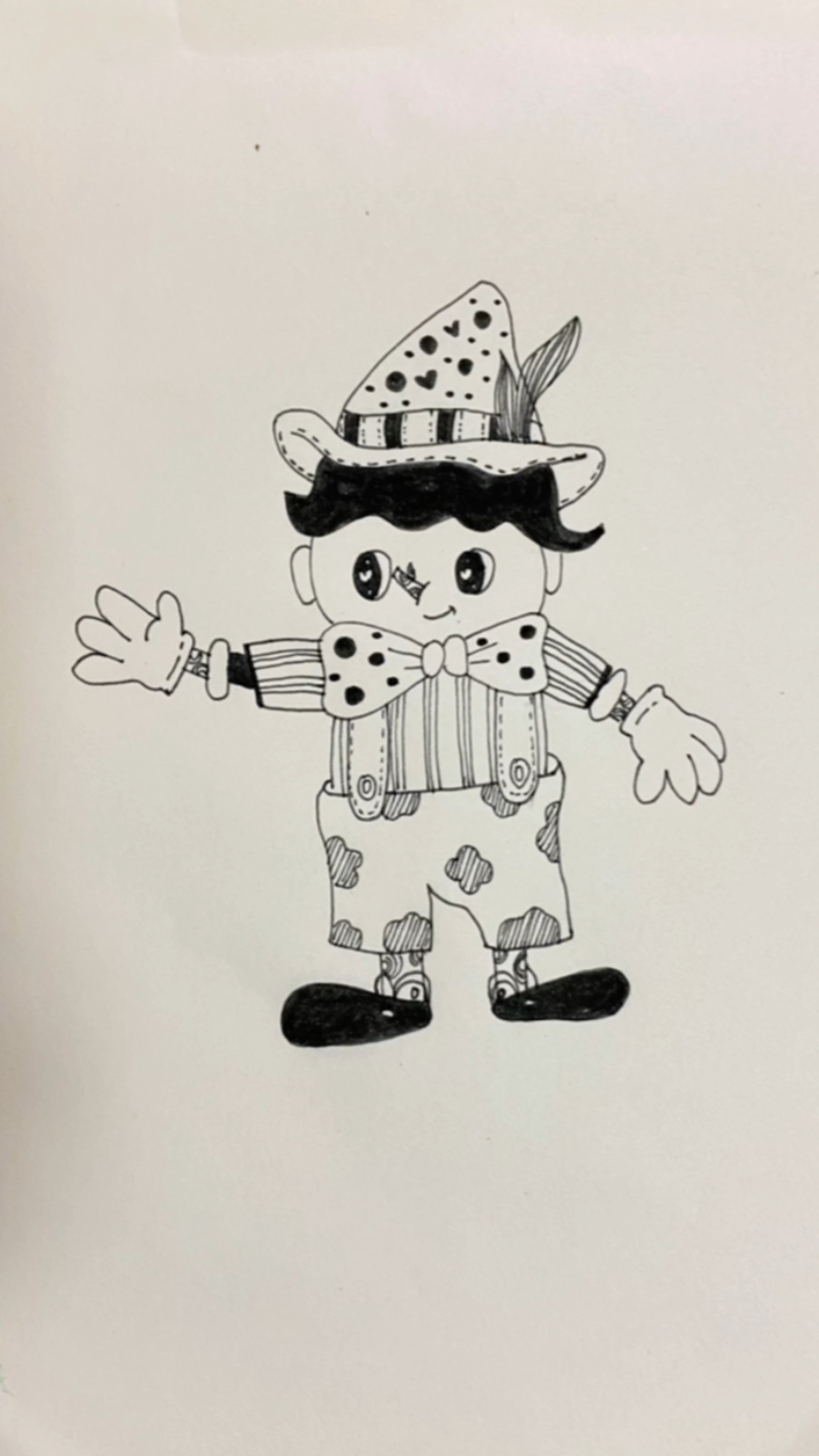 #简笔画#卡通木偶人简笔画