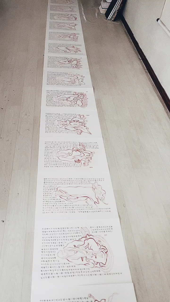 #中国画#我的心血《十八罗汉》