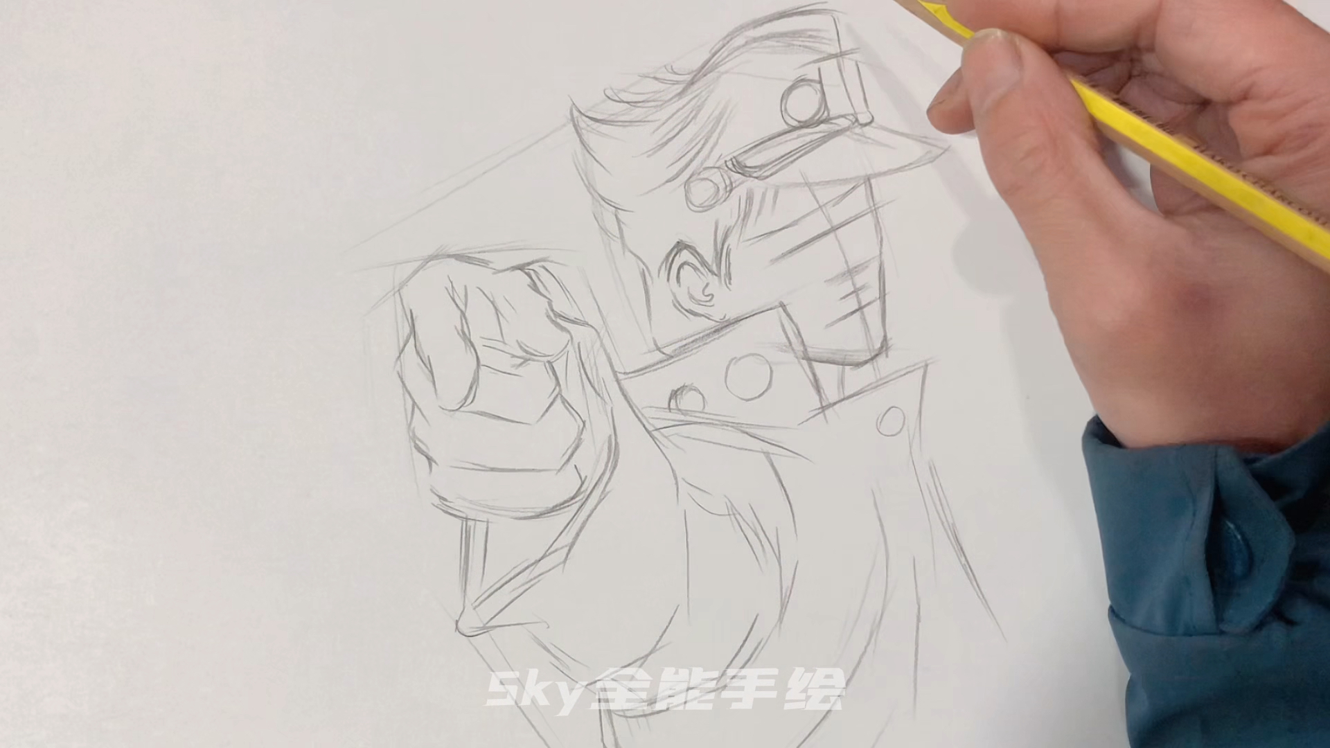 #画画原来如此简单#手绘动漫人物jojo
