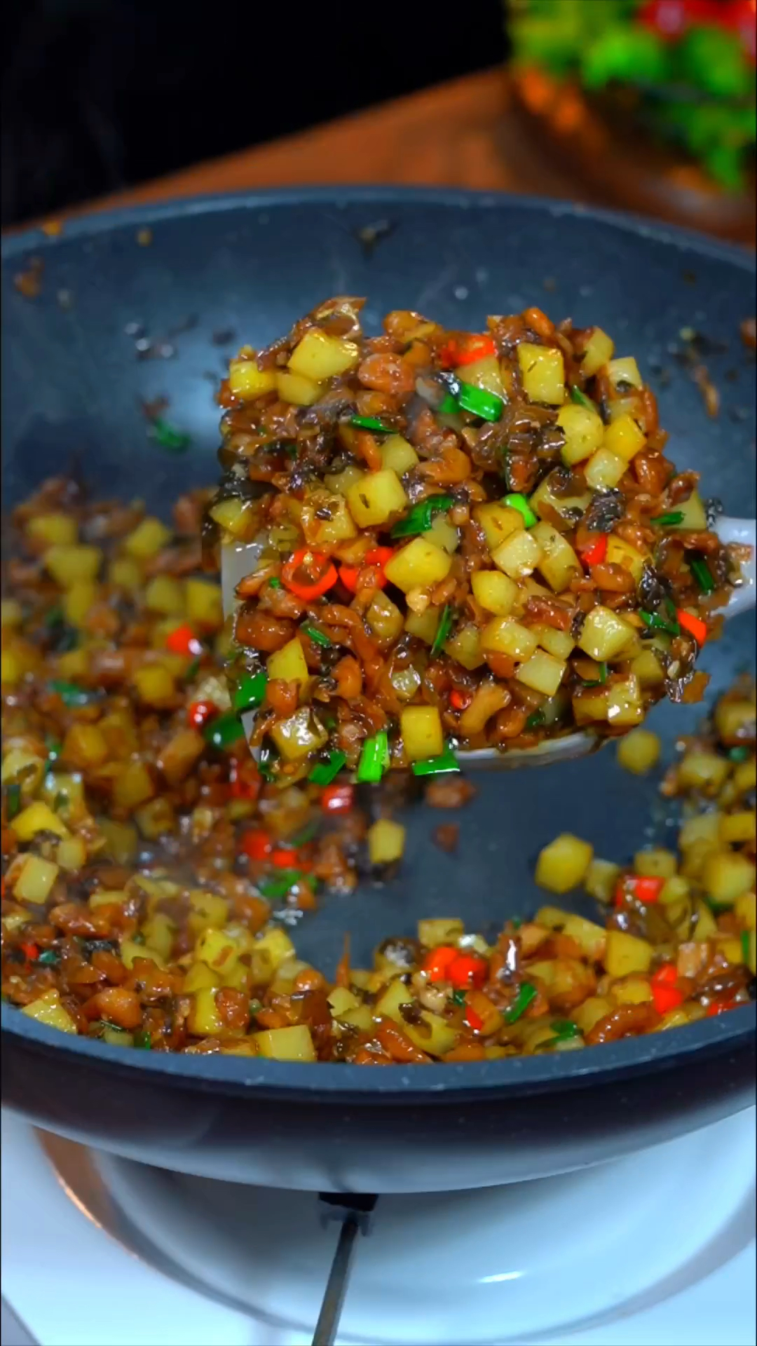 土豆炒外婆菜,简单好吃又下饭