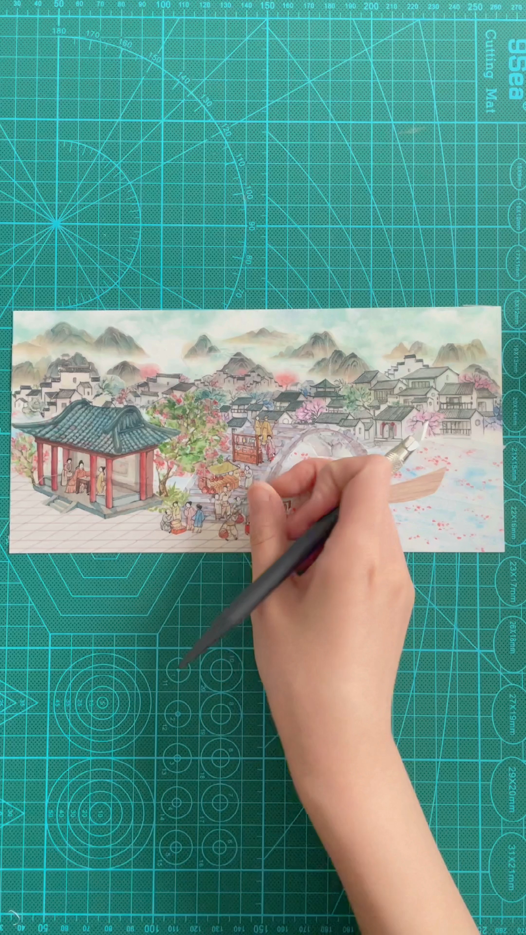 #手帐拼贴#听说你们想看江南百景图?