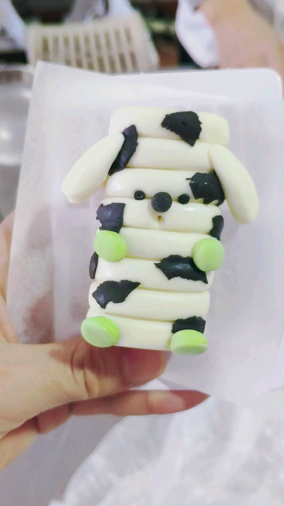 #果蔬卡通包#用剩下的面做个热狗当午饭
