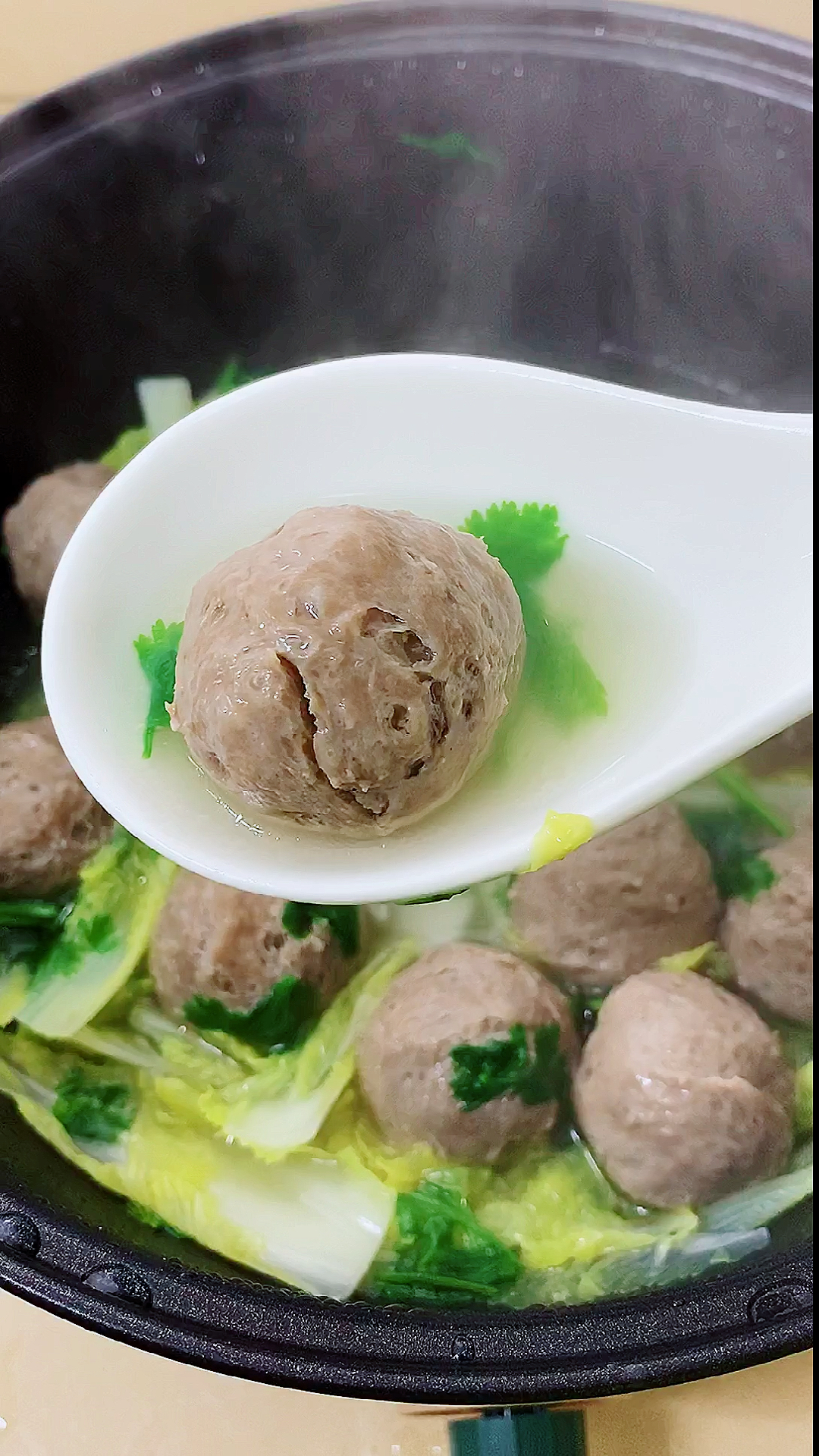 #食神大PK#暖男厨房手打牛肉丸