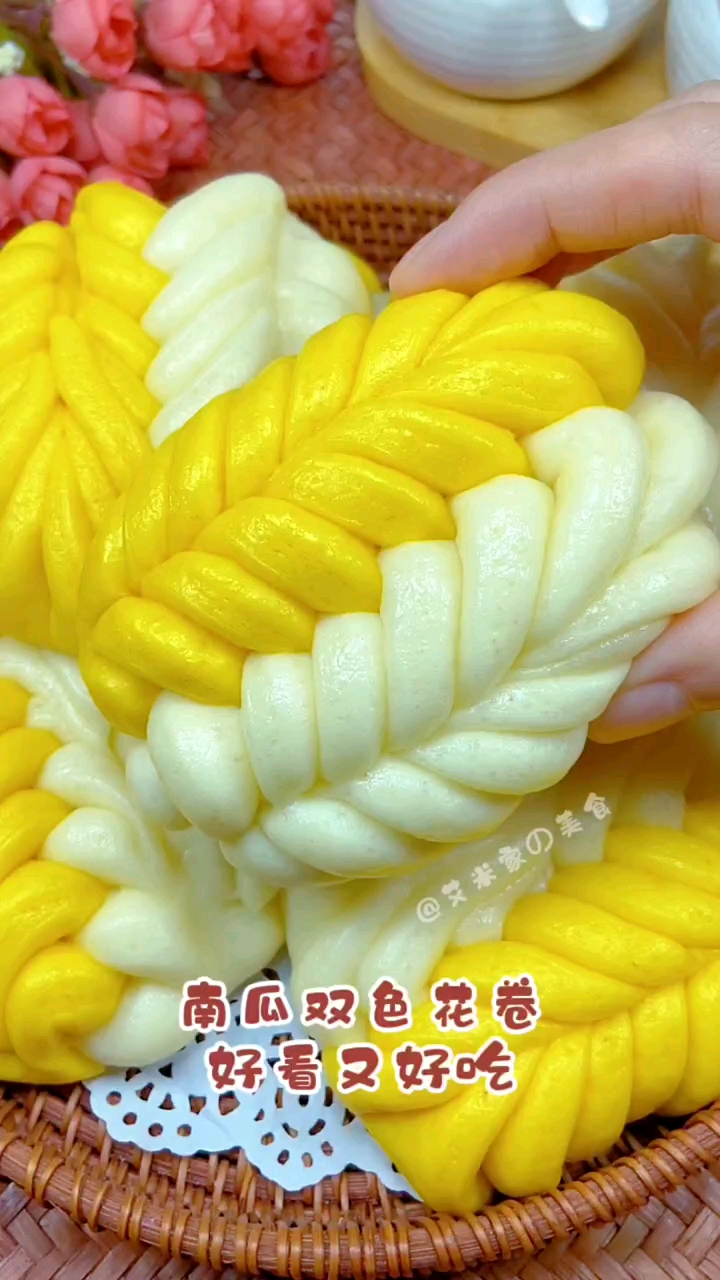 双色花卷的做法