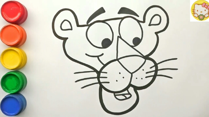 儿童基础绘画,儿童简笔画,亲子绘画教程,这是狮子头还是老虎头呢,你猜