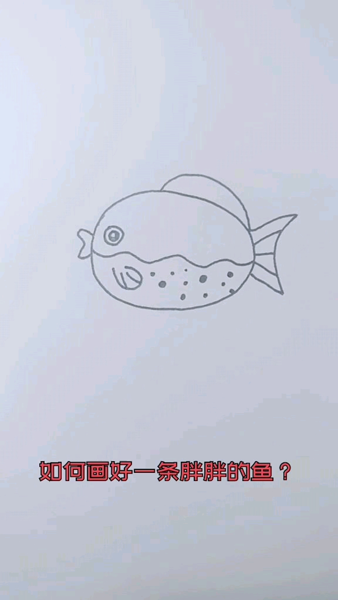 一条胖胖的鱼。