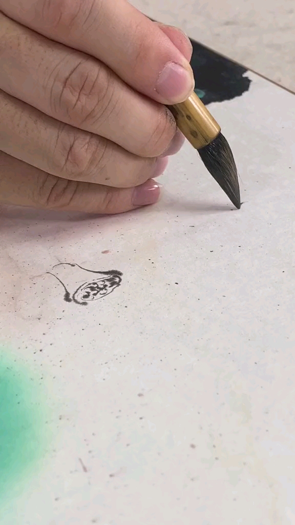 #国画名家范治斌#泼彩荷花