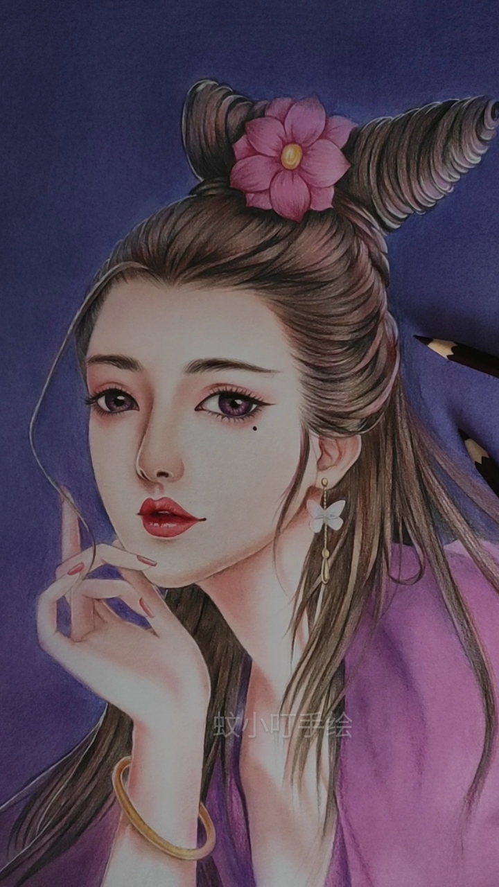 #手绘古风美女#