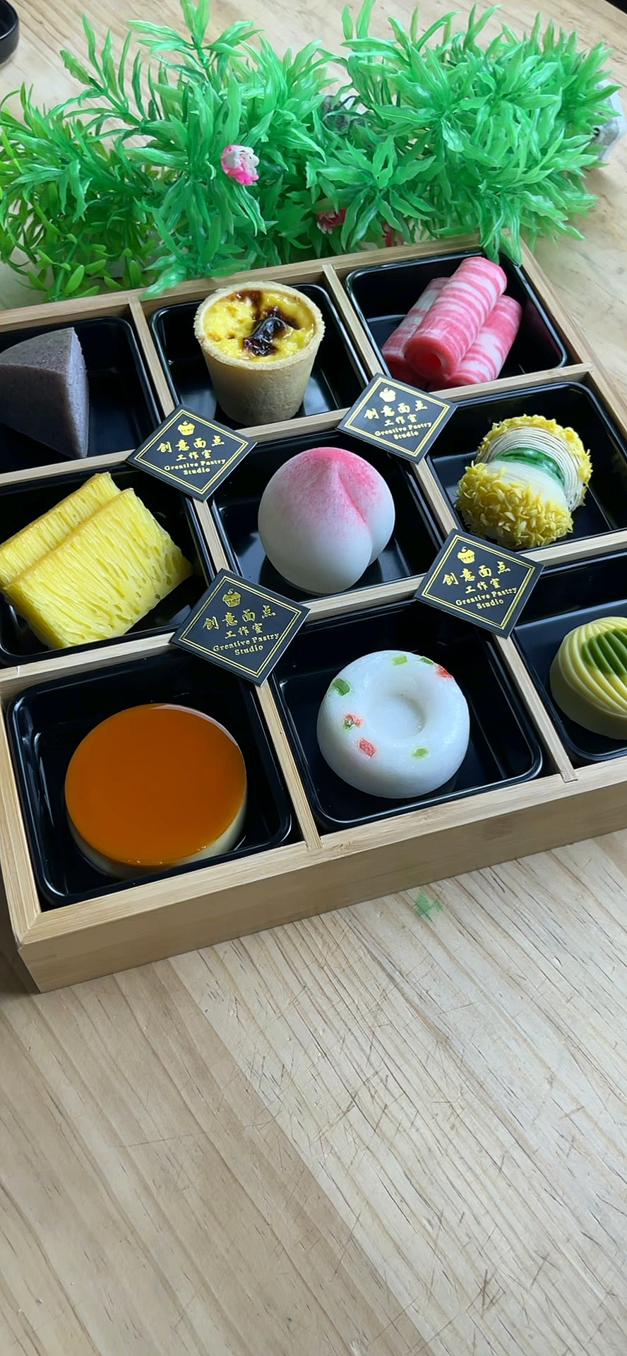 九宫格点心拼盘