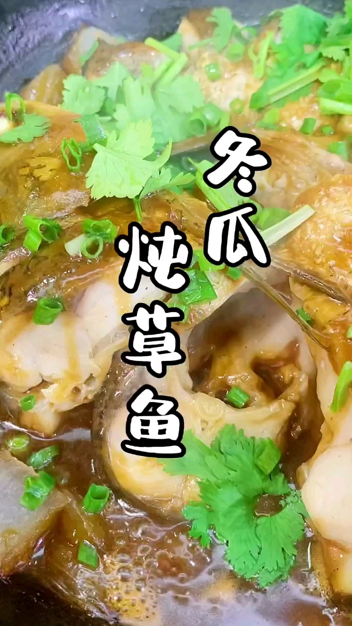 大草鱼炖大冬瓜
