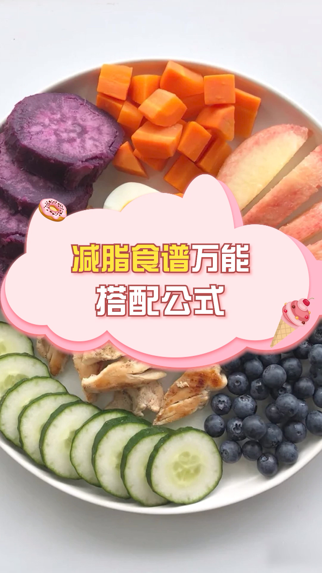 #我的秘密食谱#减脂食谱万能搭配公式,让你越吃越健康呀