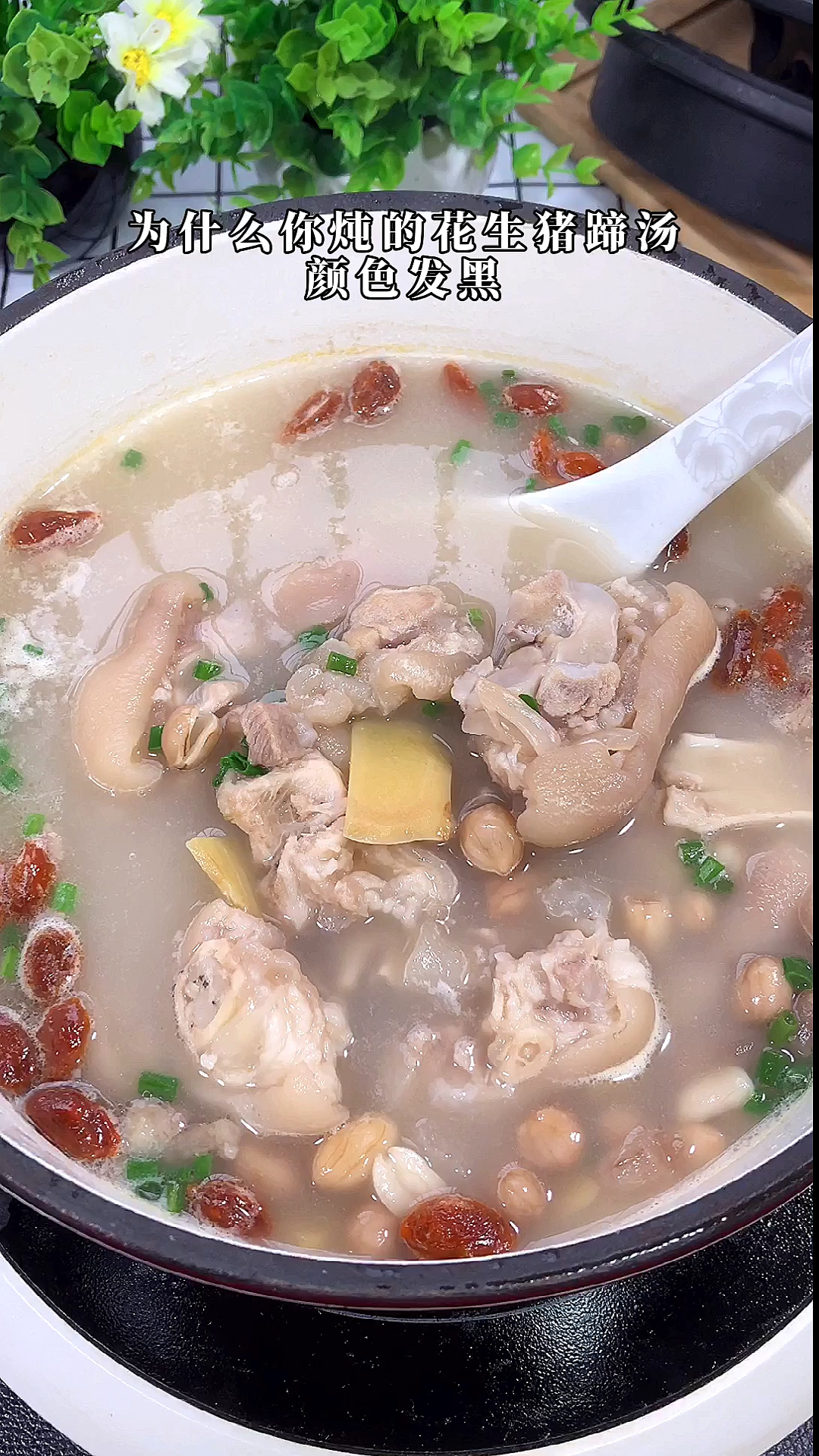 #我的秘密食谱#适合女性食用的一道花生猪蹄汤,满满的胶原蛋白