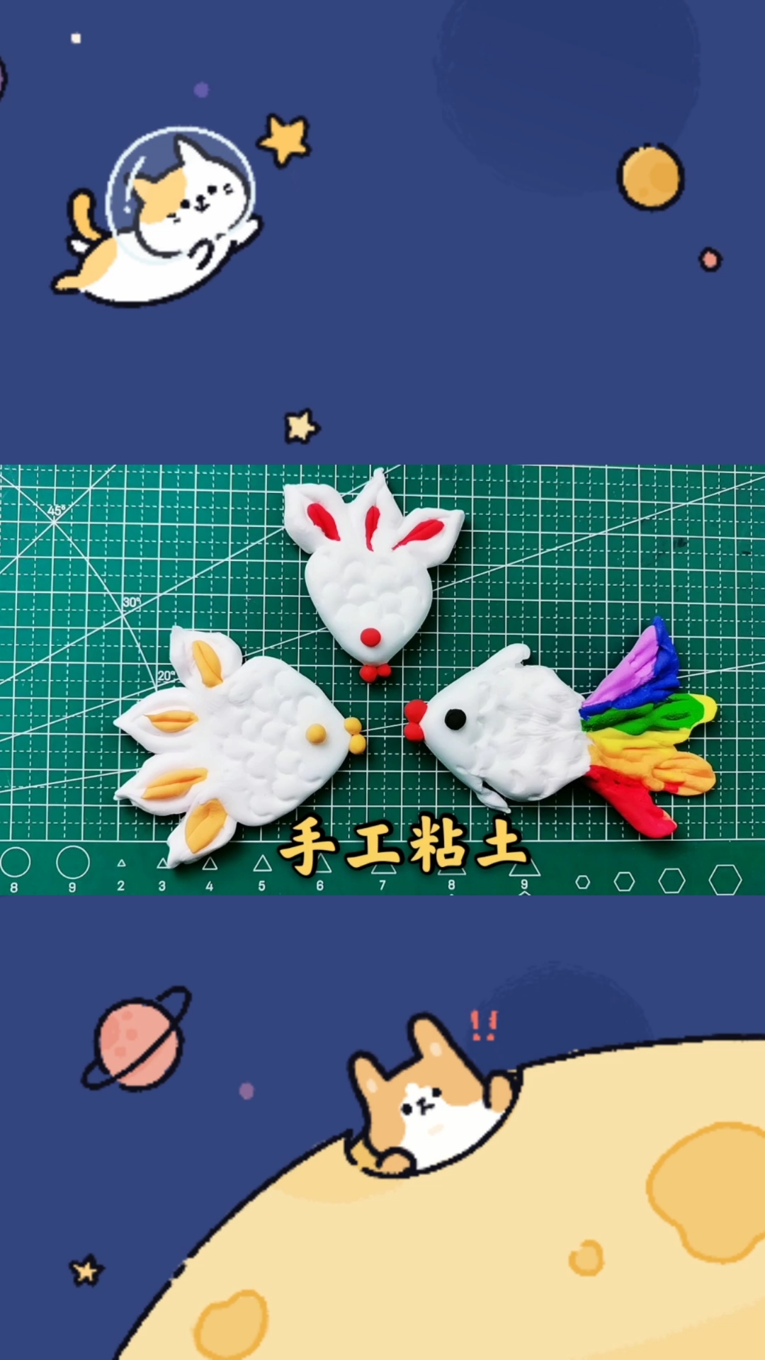 #可爱到爆了#简简单单就能做出,三条漂亮的《小鱼》非常适合小宝宝们哦!