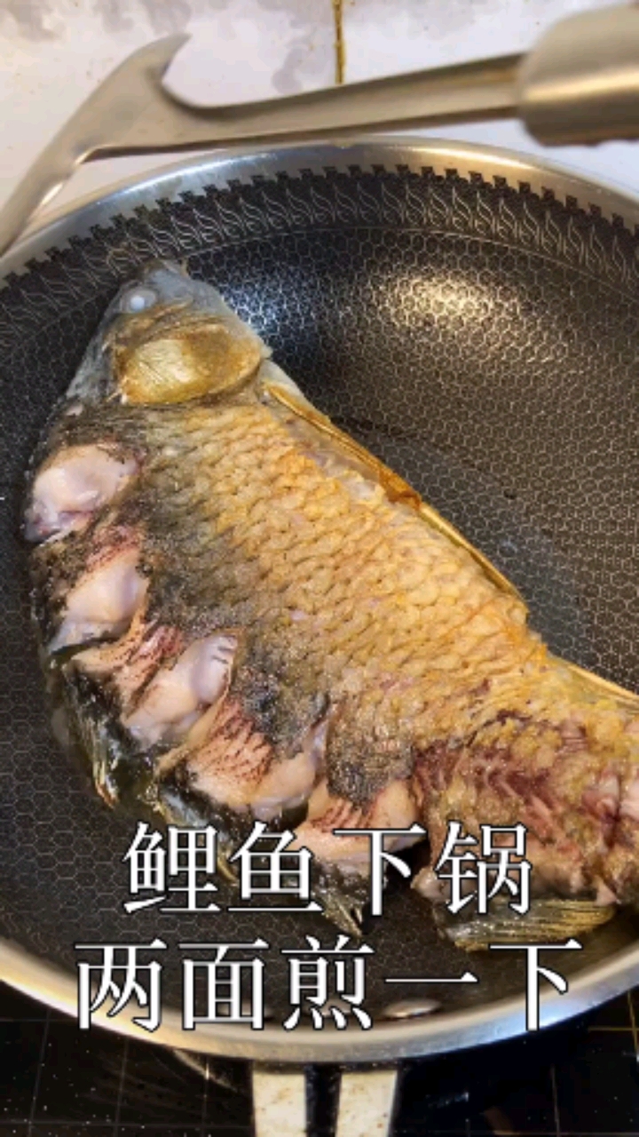 #音为有你#野吊的5斤大鲤鱼做炖好吃的