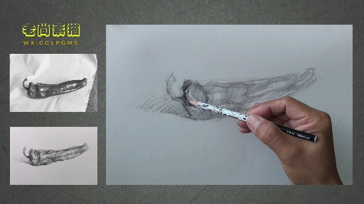 素描静物写生蔬菜类—尖椒