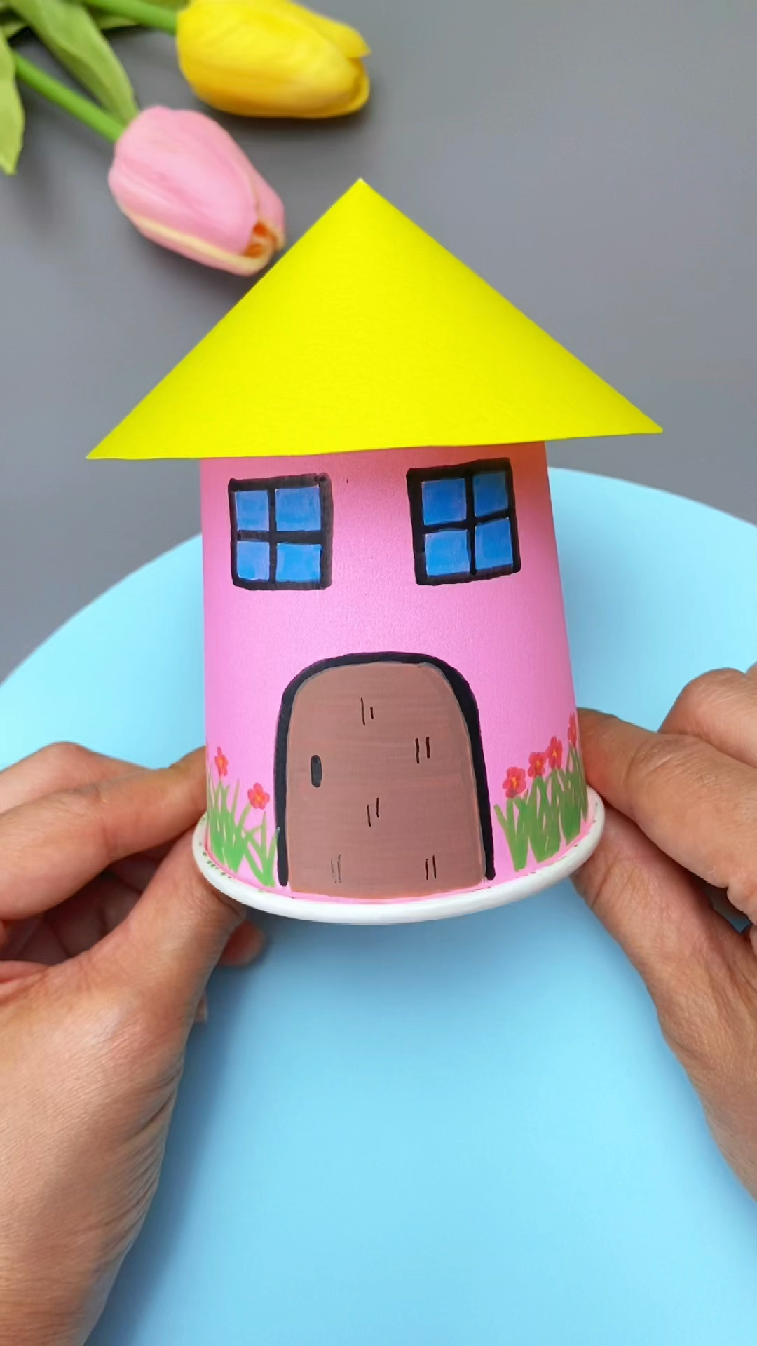 #手工制作#纸杯小手工，简单几步完成