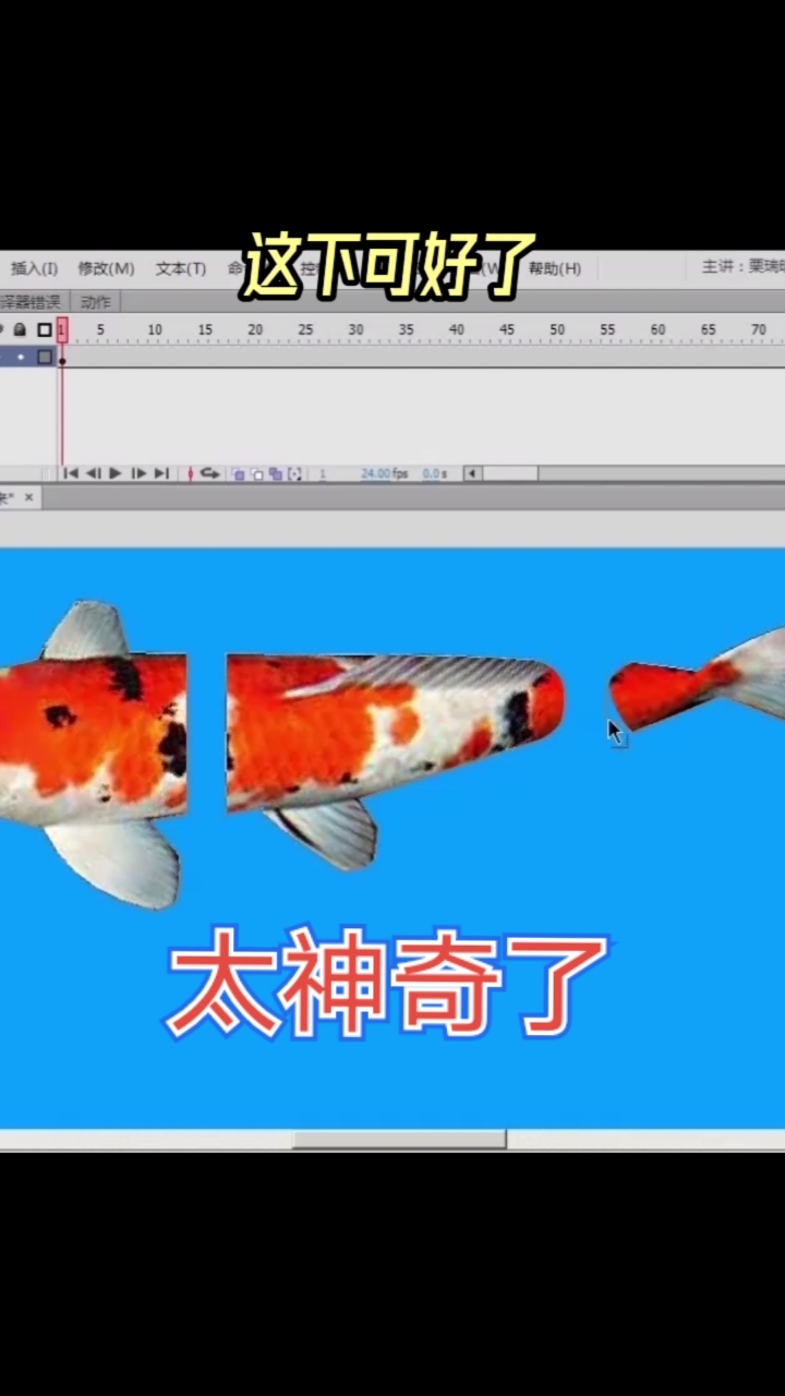 #动画#鱼是怎样游动起来的?